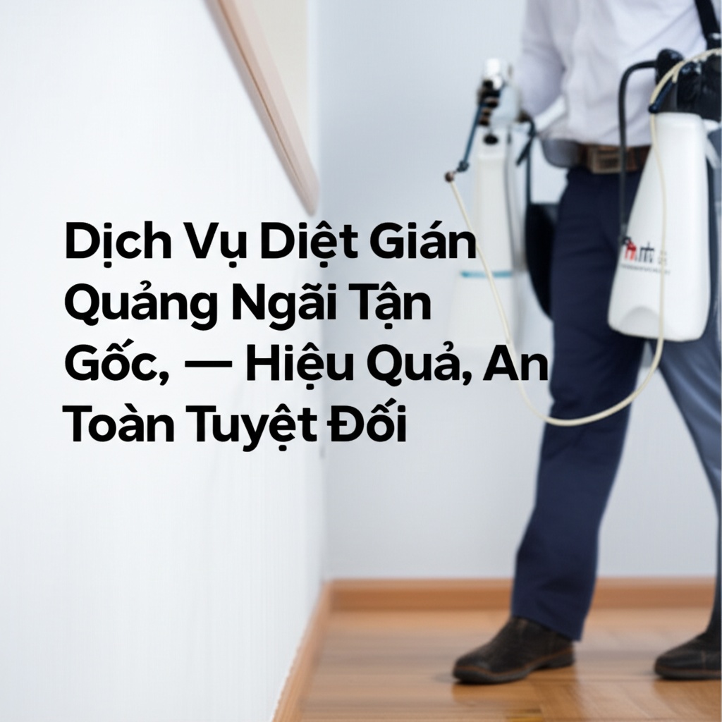 Hình minh họa cho bài viết: Dịch Vụ Diệt Gián Quảng Ngãi Tận Gốc - Hiệu Quả, An Toàn Tuyệt Đối