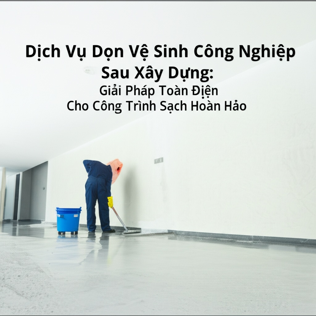 Hình minh họa cho bài viết: Dịch Vụ Dọn Vệ Sinh Công Nghiệp Sau Xây Dựng: Giải Pháp Toàn Diện Cho Công Trình Sạch Hoàn Hảo