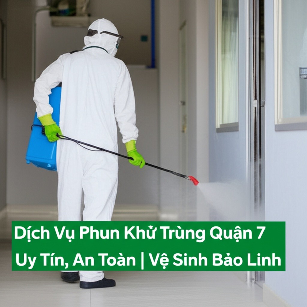 Hình minh họa cho bài viết: Dịch Vụ Phun Khử Trùng Quận 7 Uy Tín, An Toàn | Vệ Sinh Bảo Linh