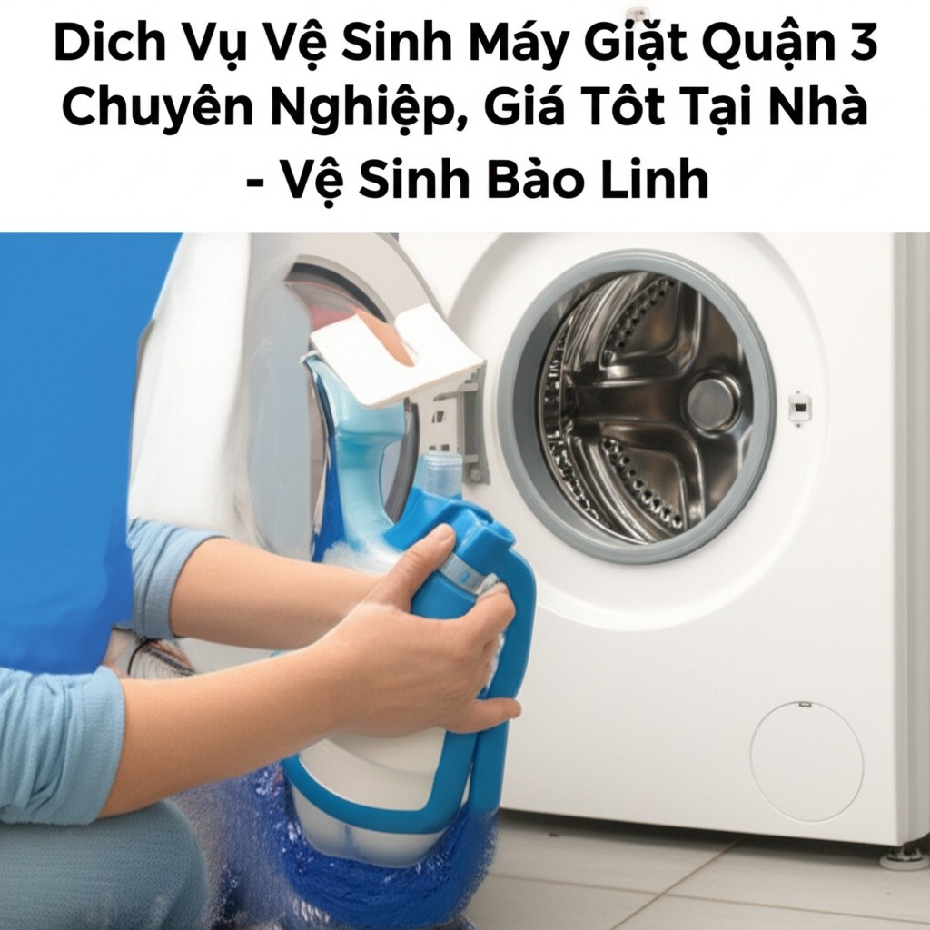 Hình minh họa cho bài viết: Dịch Vụ Vệ Sinh Máy Giặt Quận 3 Chuyên Nghiệp, Giá Tốt Tại Nhà - Vệ Sinh Bảo Linh