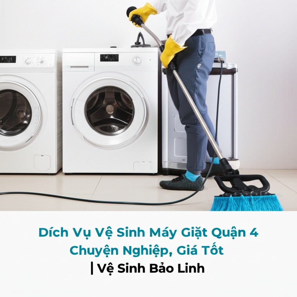 Hình minh họa cho bài viết: Dịch Vụ Vệ Sinh Máy Giặt Quận 4 Chuyên Nghiệp, Giá Tốt | Vệ Sinh Bảo Linh