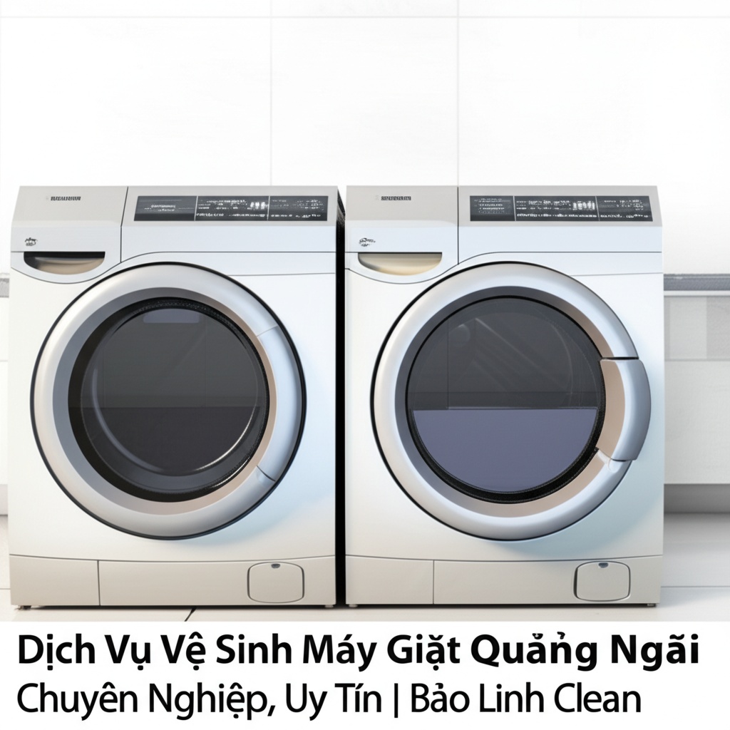 Hình minh họa cho bài viết: Dịch Vụ Vệ Sinh Máy Giặt Quảng Ngãi Chuyên Nghiệp, Uy Tín | Bảo Linh Clean