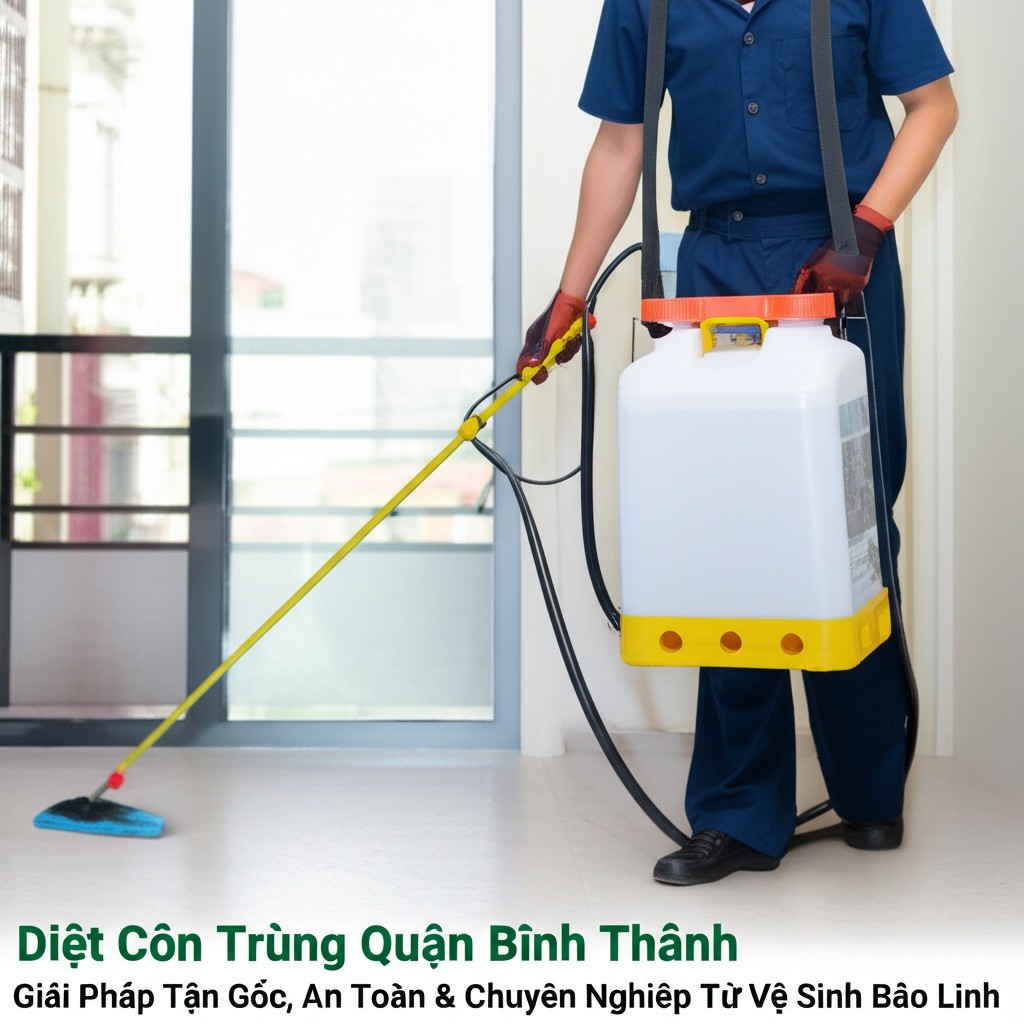 Hình minh họa cho bài viết: Diệt Côn Trùng Quận Bình Thạnh: Giải Pháp Tận Gốc, An Toàn & Chuyên Nghiệp Từ Vệ Sinh Bảo Linh