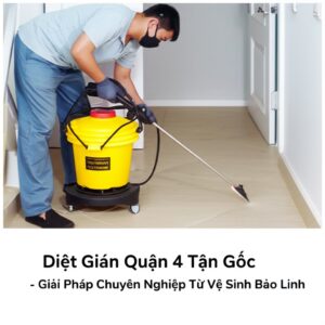 Diệt Gián Quận 4 Tận Gốc – Giải Pháp Chuyên Nghiệp Từ Vệ Sinh Bảo Linh