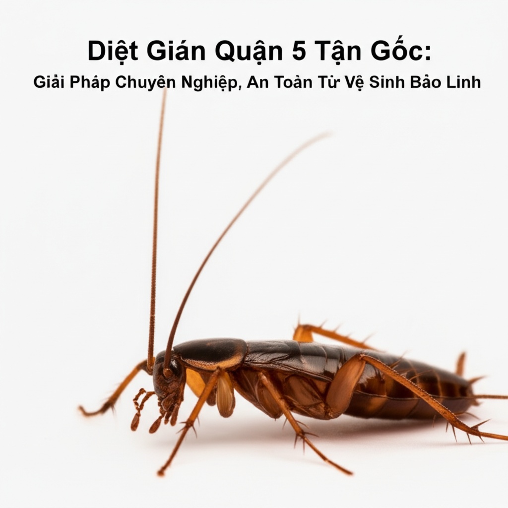 Hình minh họa cho bài viết: Diệt Gián Quận 5 Tận Gốc: Giải Pháp Chuyên Nghiệp, An Toàn Từ Vệ Sinh Bảo Linh