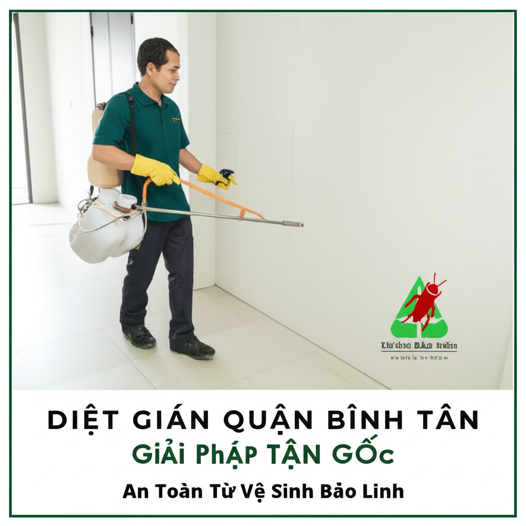 Hình minh họa cho bài viết: Diệt Gián Quận Bình Tân - Giải Pháp Tận Gốc, An Toàn Từ Vệ Sinh Bảo Linh