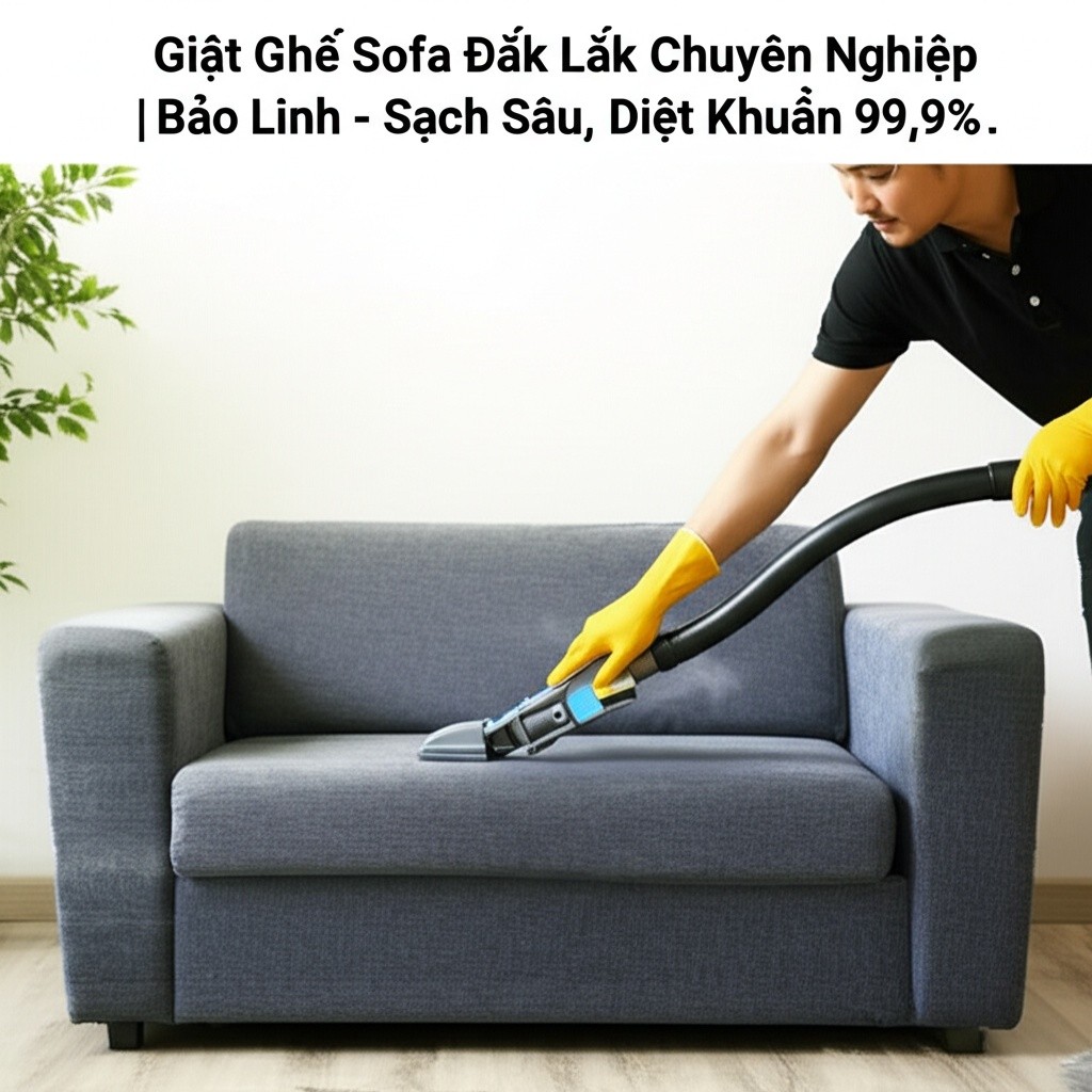 Hình minh họa cho bài viết: Giặt Ghế Sofa Đắk Lắk Chuyên Nghiệp | Bảo Linh - Sạch Sâu, Diệt Khuẩn 99,9%