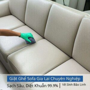 Giặt Ghế Sofa Gia Lai Chuyên Nghiệp, Sạch Sâu, Diệt Khuẩn 99.9% | Vệ Sinh Bảo Linh