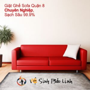 Giặt Ghế Sofa Quận 8 Chuyên Nghiệp, Sạch Sâu 99.9% | Vệ Sinh Bảo Linh