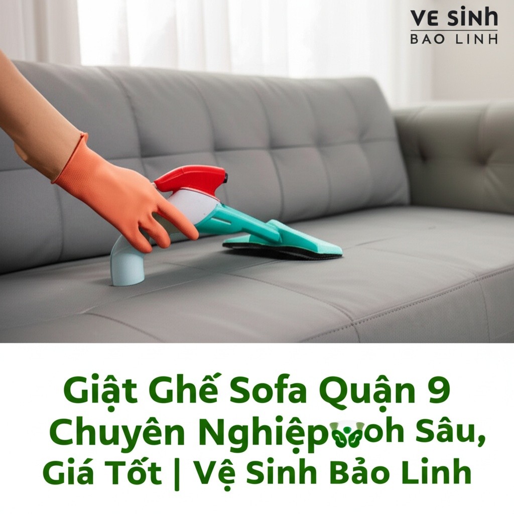 Hình minh họa cho bài viết: Giặt Ghế Sofa Quận 9 Chuyên Nghiệp, Sạch Sâu, Giá Tốt | Vệ Sinh Bảo Linh