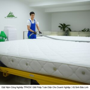Giặt Nệm Công Nghiệp TPHCM: Giải Pháp Toàn Diện Cho Doanh Nghiệp | Vệ Sinh Bảo Linh