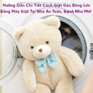 Hướng Dẫn Chi Tiết Cách Giặt Gấu Bông Lớn Bằng Máy Giặt Tại Nhà An Toàn, Sạch Như Mới