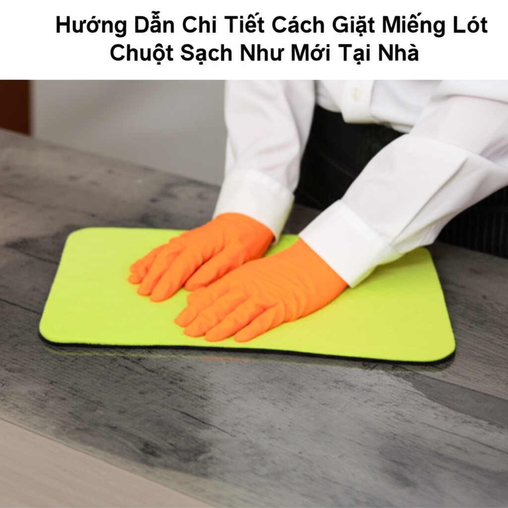 Hình minh họa cho bài viết: Hướng Dẫn Chi Tiết Cách Giặt Miếng Lót Chuột Sạch Như Mới Tại Nhà