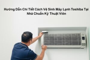 Hướng Dẫn Chi Tiết Cách Vệ Sinh Máy Lạnh Toshiba Tại Nhà Chuẩn Kỹ Thuật Viên