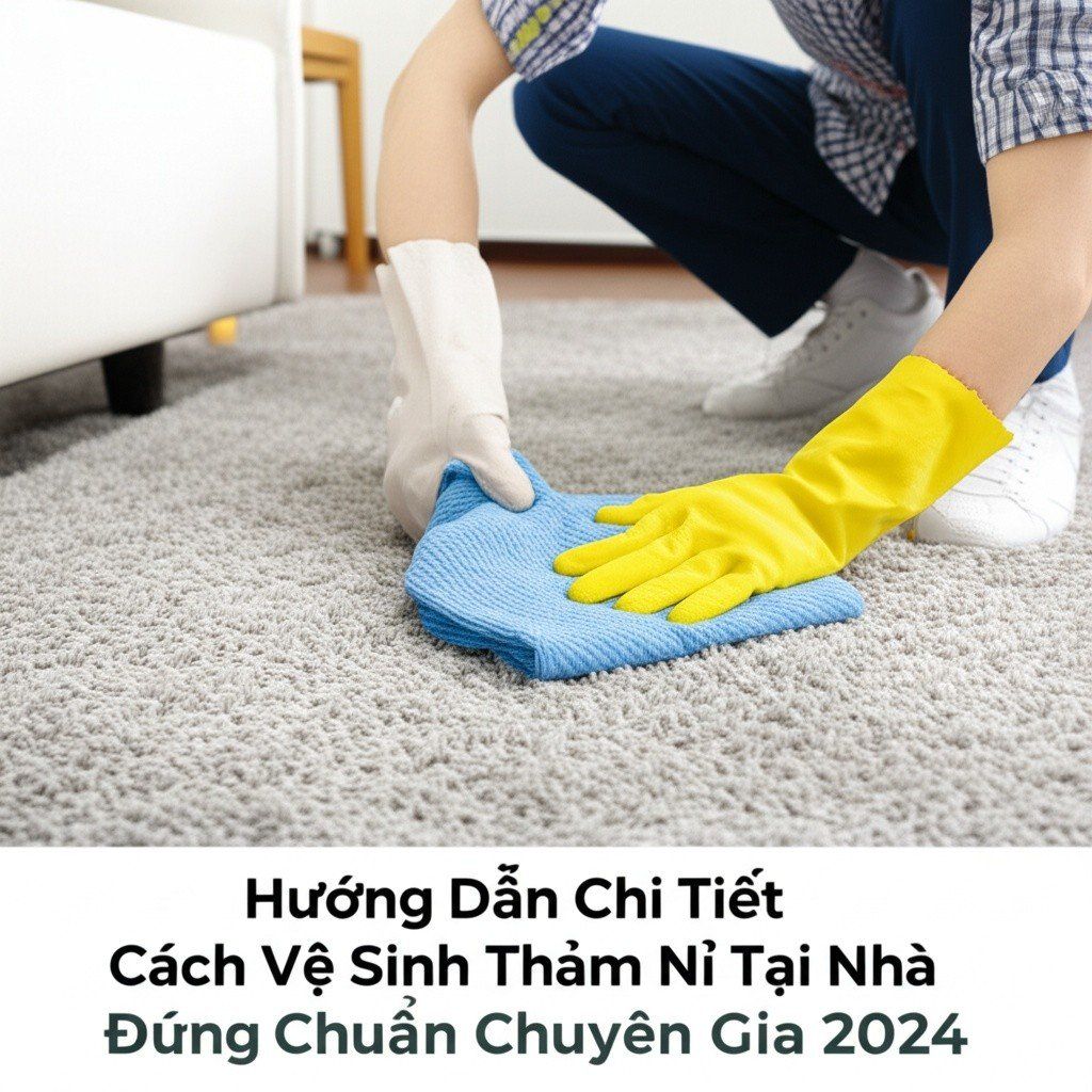 Hình minh họa cho bài viết: Hướng Dẫn Chi Tiết Cách Vệ Sinh Thảm Nỉ Tại Nhà Đúng Chuẩn Chuyên Gia 2024