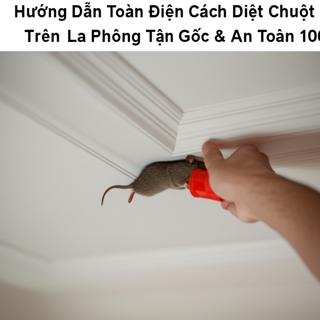 Hình minh họa cho bài viết: Hướng Dẫn Toàn Diện Cách Diệt Chuột Trên La Phông Tận Gốc & An Toàn 100%