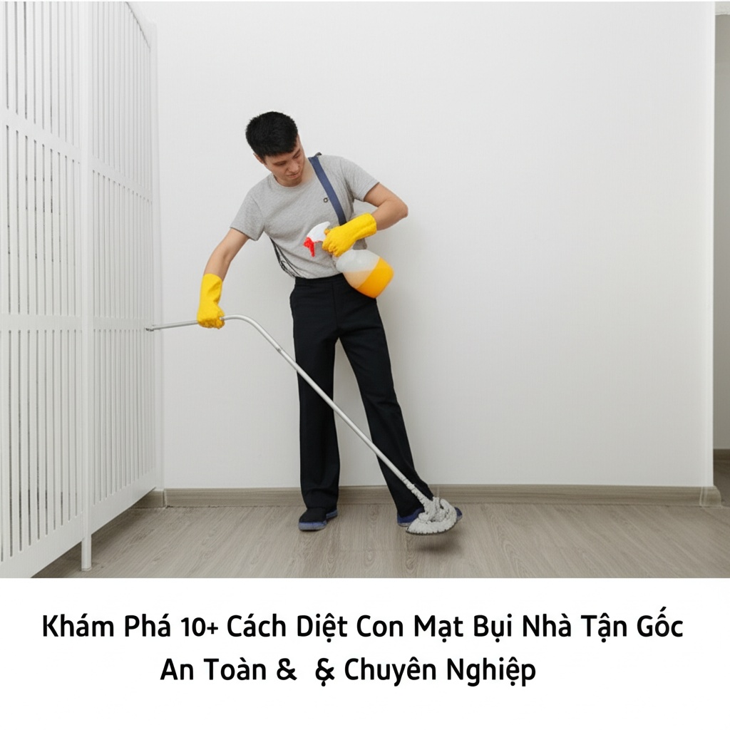 Hình minh họa cho bài viết: Khám Phá 10+ Cách Diệt Con Mạt Bụi Nhà Tận Gốc, An Toàn & Chuyên Nghiệp