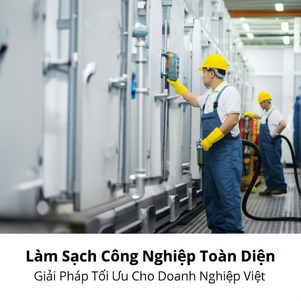 Hình minh họa cho bài viết: Làm Sạch Công Nghiệp Toàn Diện: Giải Pháp Tối Ưu Cho Doanh Nghiệp Việt
