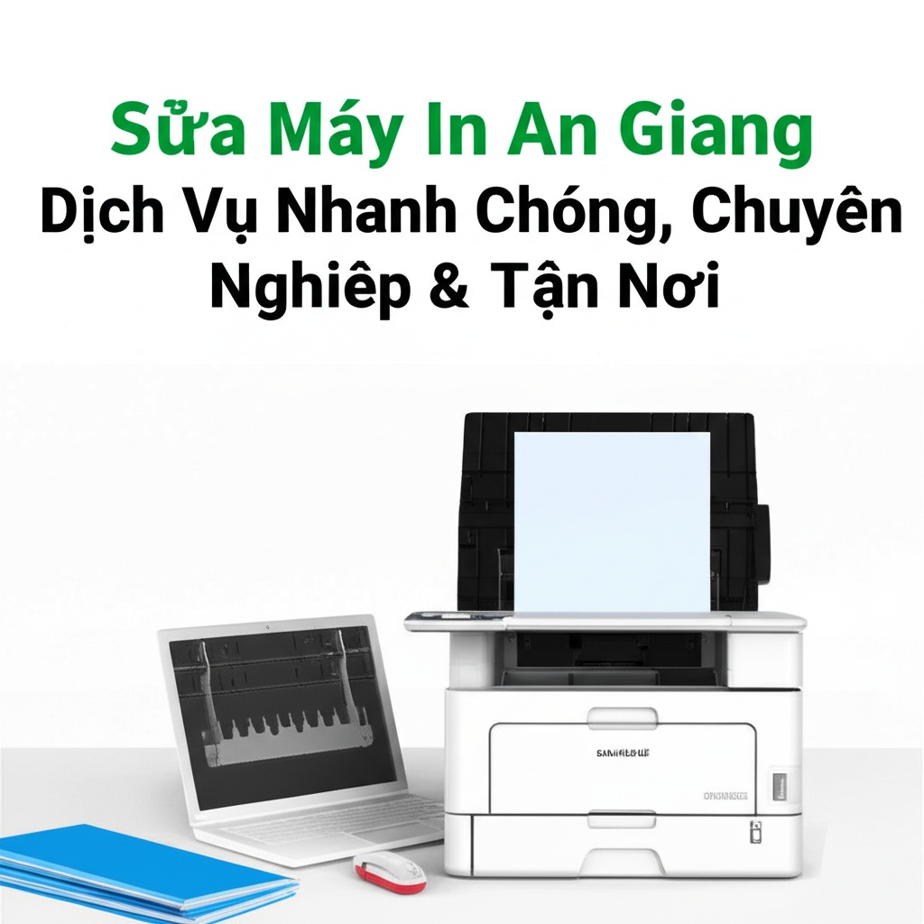 Hình minh họa cho bài viết: Sửa Máy In An Giang: Dịch Vụ Nhanh Chóng, Chuyên Nghiệp & Tận Nơi