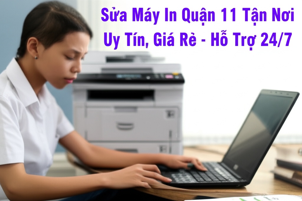 Hình minh họa cho bài viết: Sửa Máy In Quận 11 Tận Nơi, Uy Tín, Giá Rẻ - Hỗ Trợ 24/7