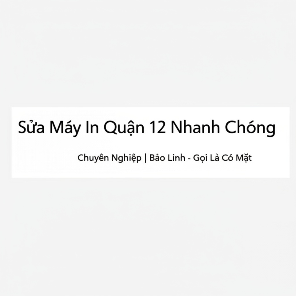 Hình minh họa cho bài viết: Sửa Máy In Quận 12 Nhanh Chóng, Chuyên Nghiệp | Bảo Linh - Gọi Là Có Mặt