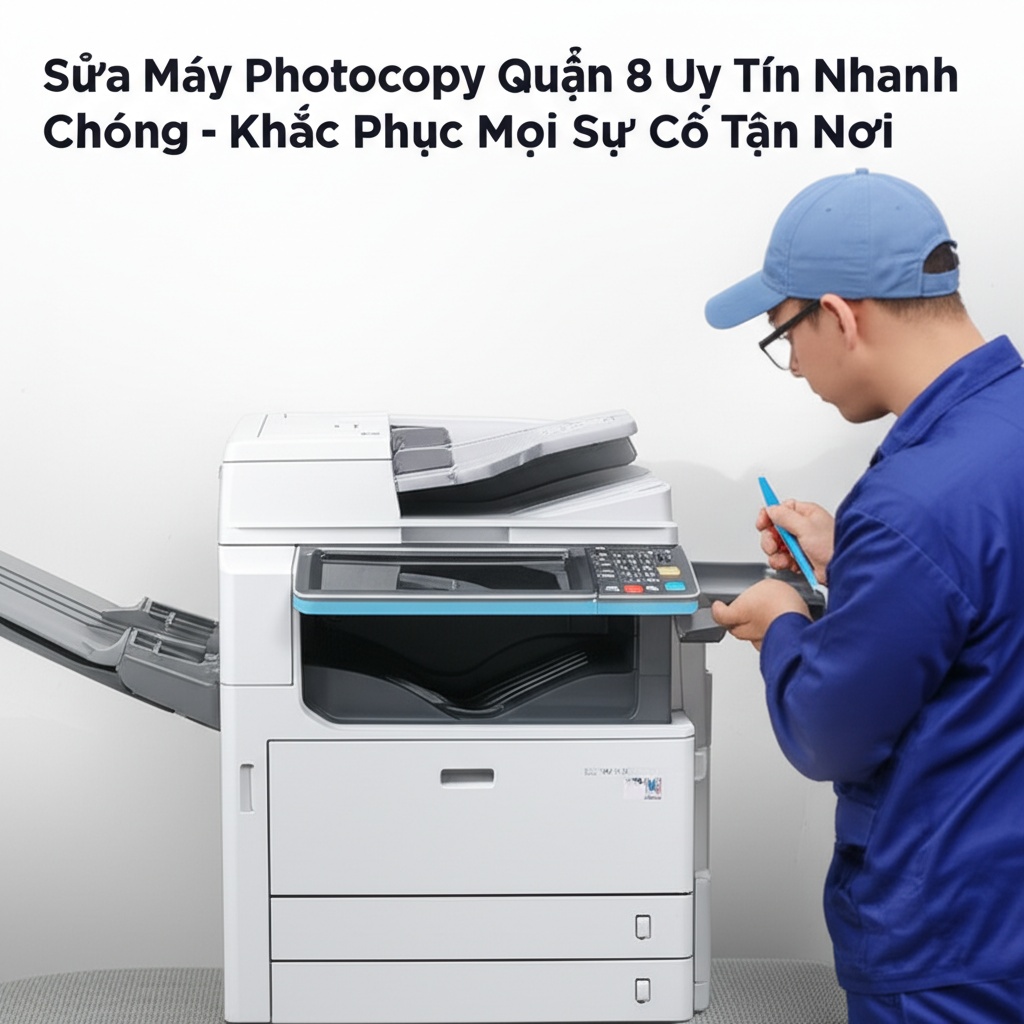 Hình minh họa cho bài viết: Sửa Máy Photocopy Quận 8 Uy Tín, Nhanh Chóng - Khắc Phục Mọi Sự Cố Tận Nơi