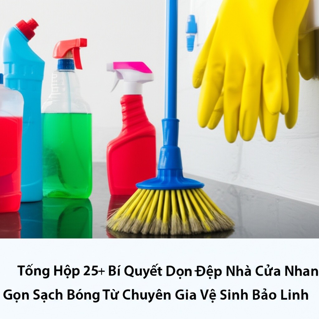 Hình minh họa cho bài viết: Tổng Hợp 25+ Bí Quyết Dọn Dẹp Nhà Cửa Nhanh Gọn, Sạch Bóng Từ Chuyên Gia Vệ Sinh Bảo Linh