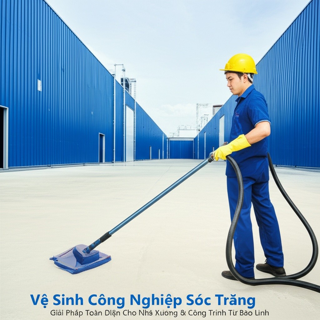 Hình minh họa cho bài viết: Vệ Sinh Công Nghiệp Sóc Trăng: Giải Pháp Toàn Diện Cho Nhà Xưởng & Công Trình Từ Bảo Linh