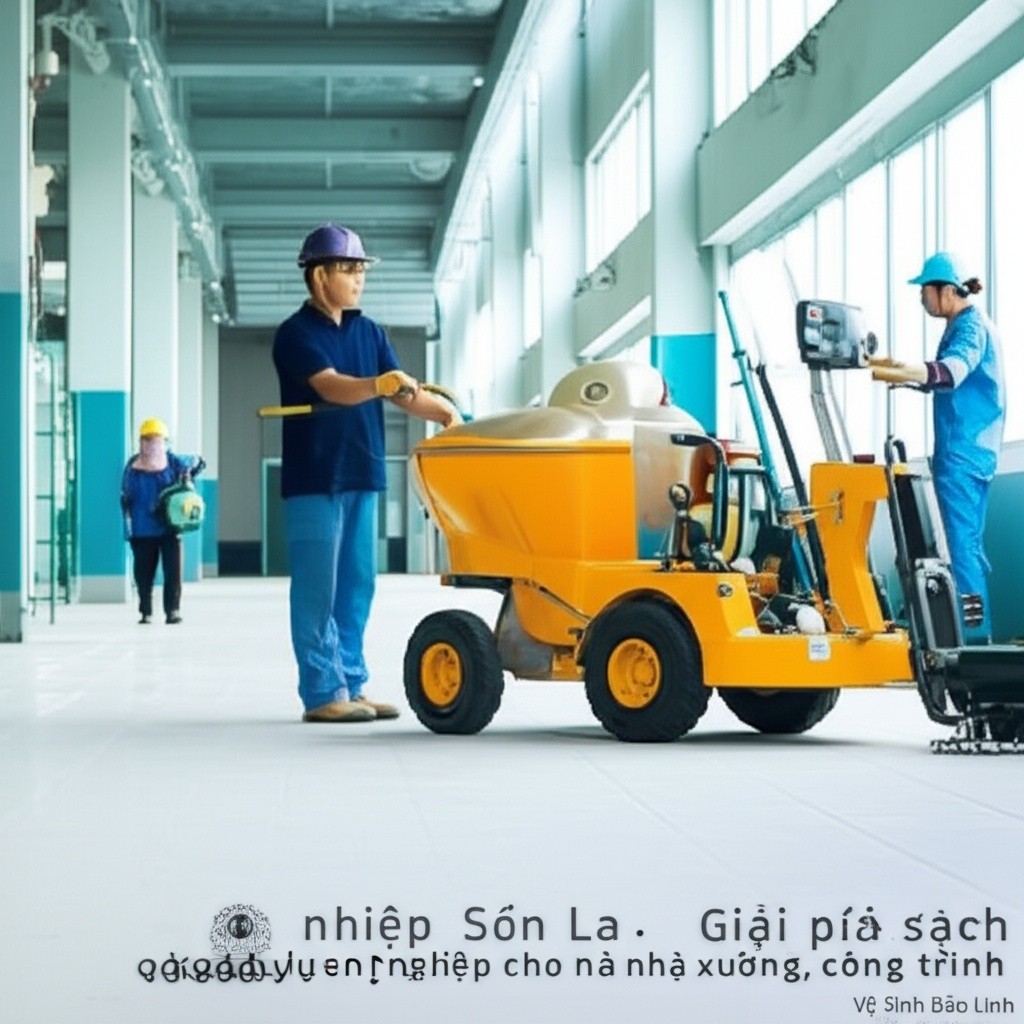Hình minh họa cho bài viết: Vệ sinh công nghiệp Sơn La: Giải pháp làm sạch chuyên nghiệp cho nhà xưởng, công trình từ Vệ Sinh Bảo Linh