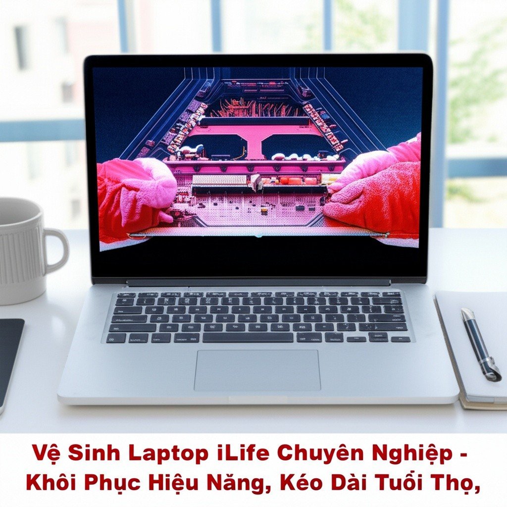 Hình minh họa cho bài viết: Vệ Sinh Laptop iLife Chuyên Nghiệp - Khôi Phục Hiệu Năng, Kéo Dài Tuổi Thọ