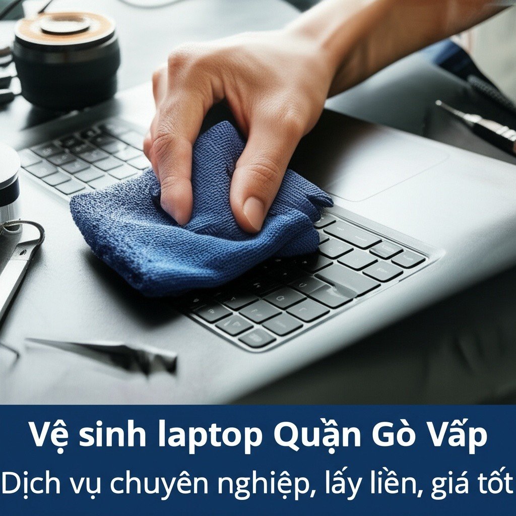 Hình minh họa cho bài viết: Vệ sinh laptop Quận Gò Vấp: Dịch vụ chuyên nghiệp, lấy liền, giá tốt