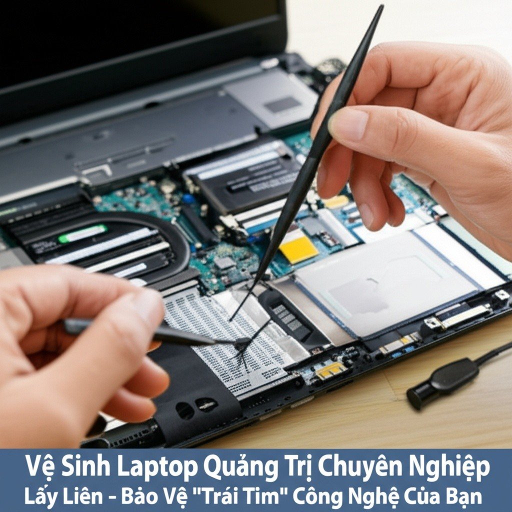 Hình minh họa cho bài viết: Vệ Sinh Laptop Quảng Trị Chuyên Nghiệp, Lấy Liền - Bảo Vệ 