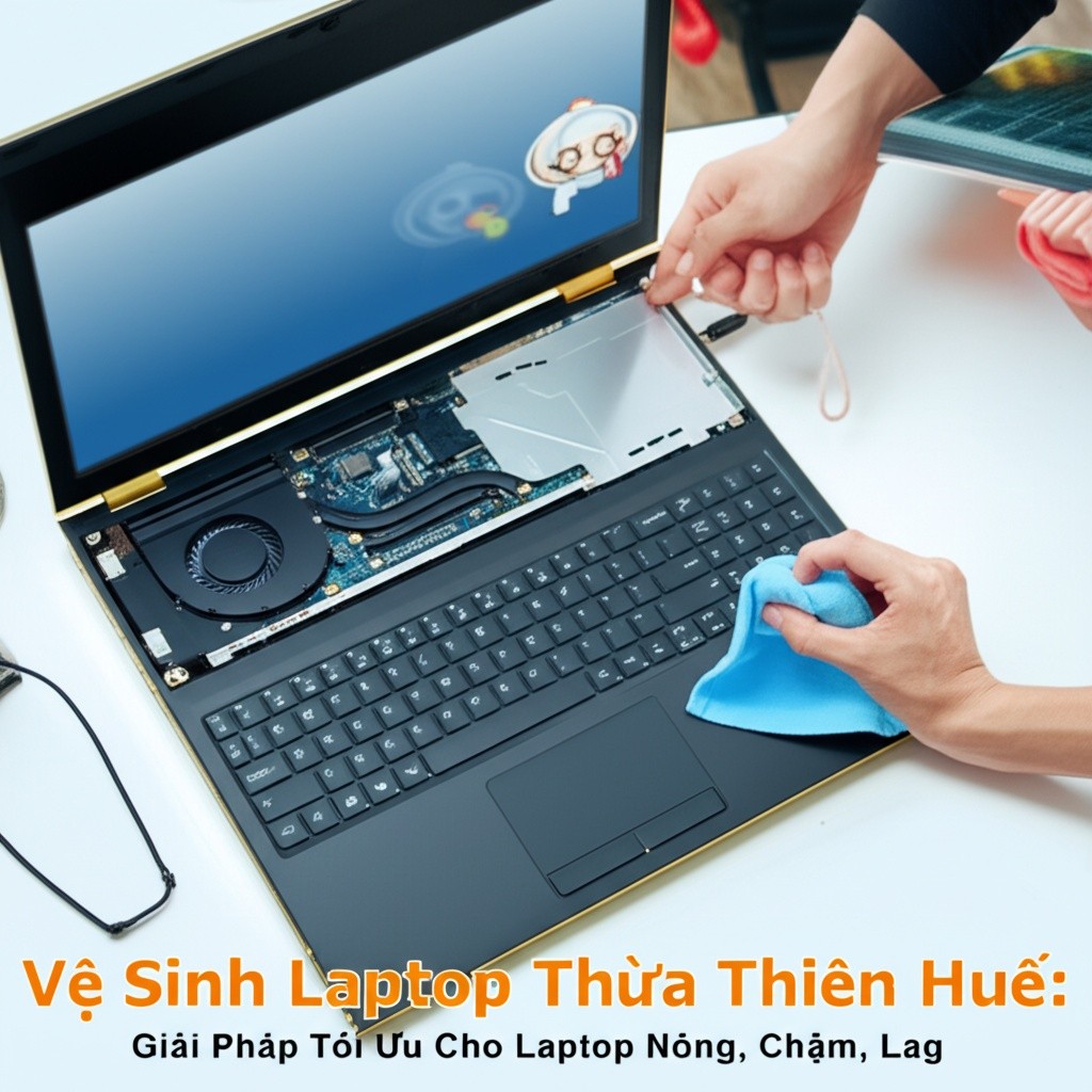 Hình minh họa cho bài viết: Vệ Sinh Laptop Thừa Thiên Huế: Giải Pháp Tối Ưu Cho Laptop Nóng, Chậm, Lag