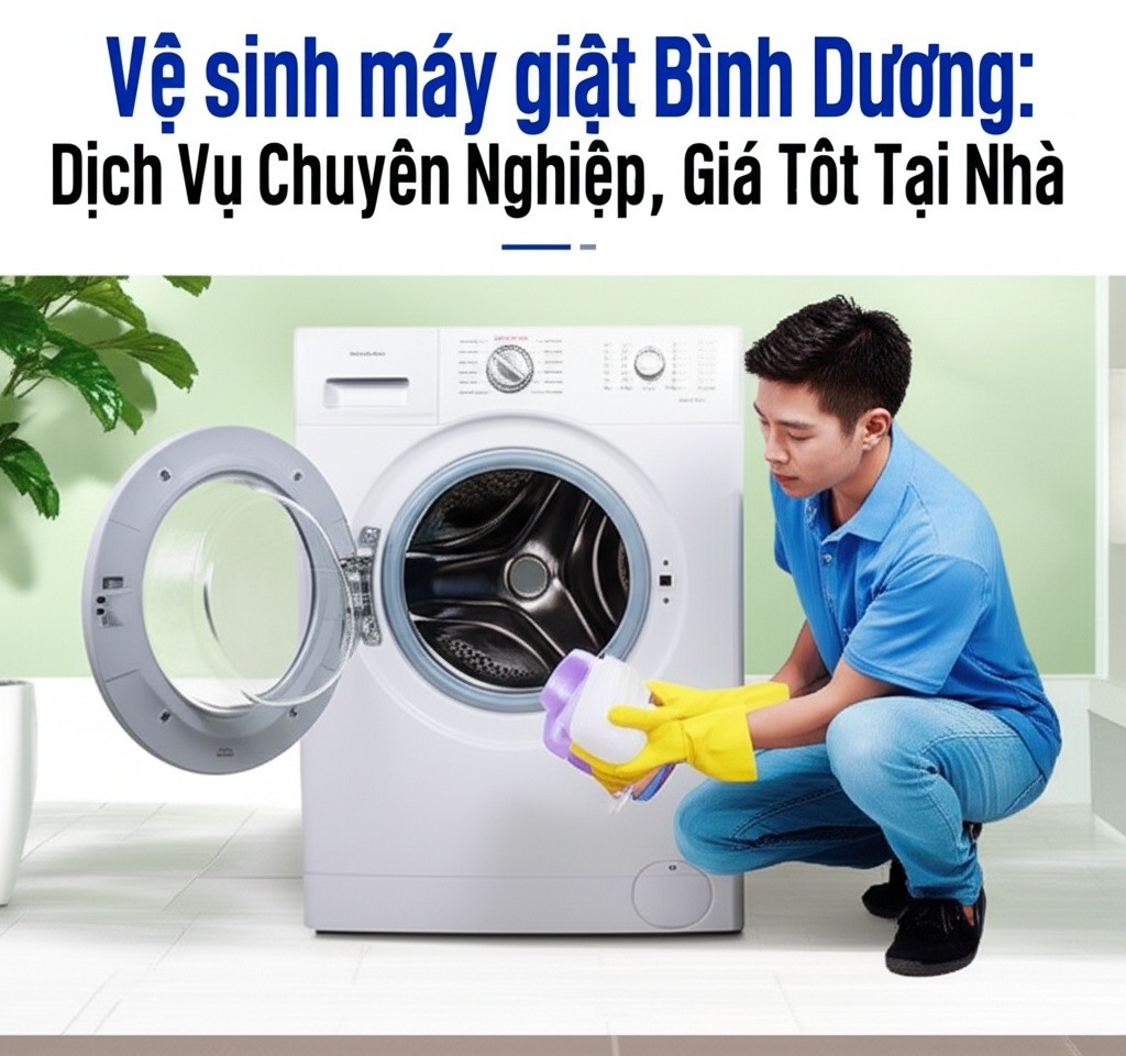 Hình minh họa cho bài viết: Vệ sinh máy giặt Bình Dương: Dịch Vụ Chuyên Nghiệp, Giá Tốt Tại Nhà