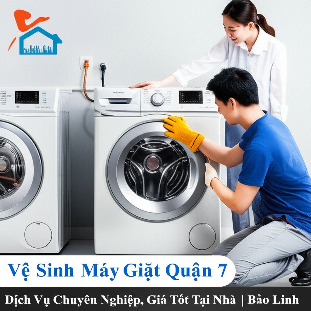 Hình minh họa cho bài viết: Vệ Sinh Máy Giặt Quận 7 - Dịch Vụ Chuyên Nghiệp, Giá Tốt Tại Nhà | Bảo Linh