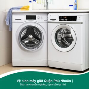 Vệ sinh máy giặt Quận Phú Nhuận | Dịch vụ chuyên nghiệp, sạch sâu tại nhà