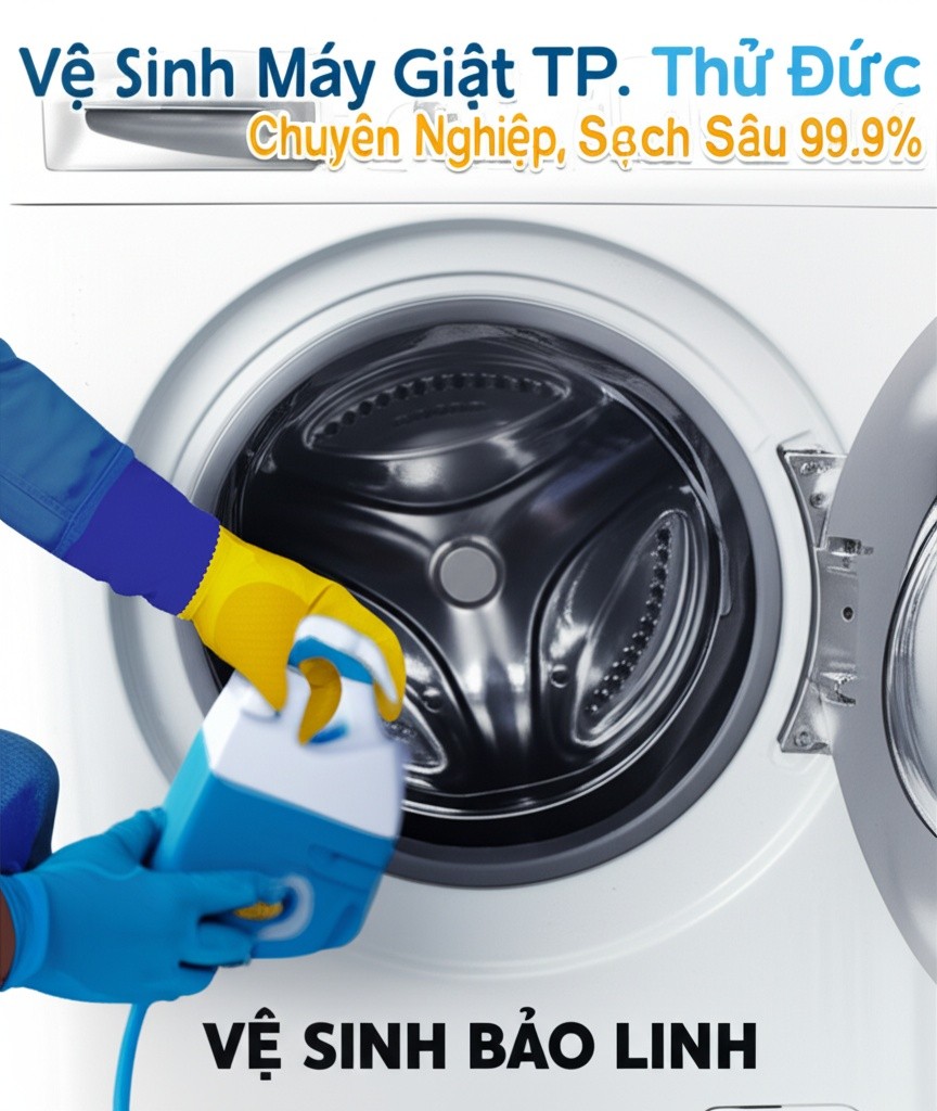 Hình minh họa cho bài viết: Vệ sinh máy giặt TP. Thủ Đức Chuyên Nghiệp, Sạch Sâu 99.9% | Vệ Sinh Bảo Linh
