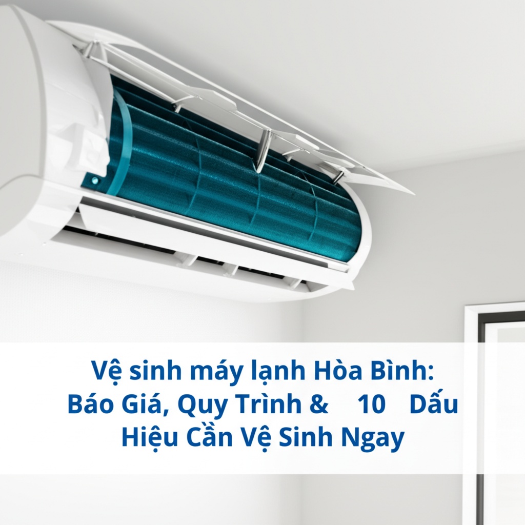 Hình minh họa cho bài viết: Vệ sinh máy lạnh Hòa Bình: Báo Giá, Quy Trình & 10 Dấu Hiệu Cần Vệ Sinh Ngay