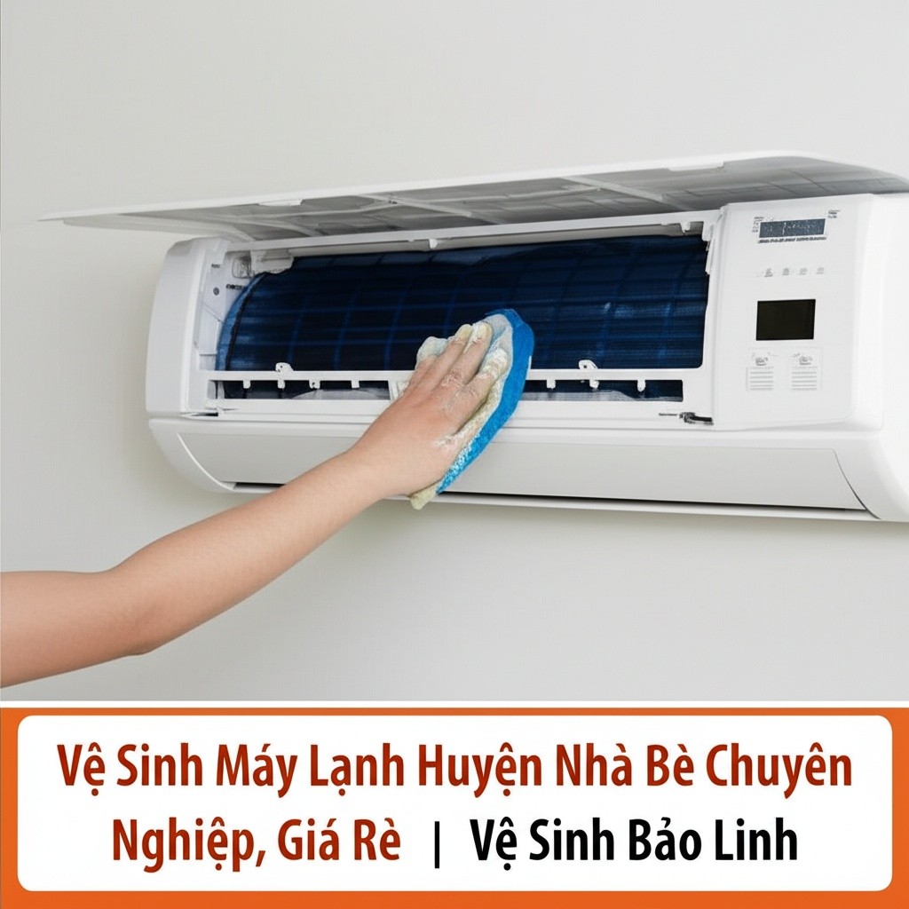 Hình minh họa cho bài viết: Vệ Sinh Máy Lạnh Huyện Nhà Bè Chuyên Nghiệp, Giá Rẻ | Vệ Sinh Bảo Linh