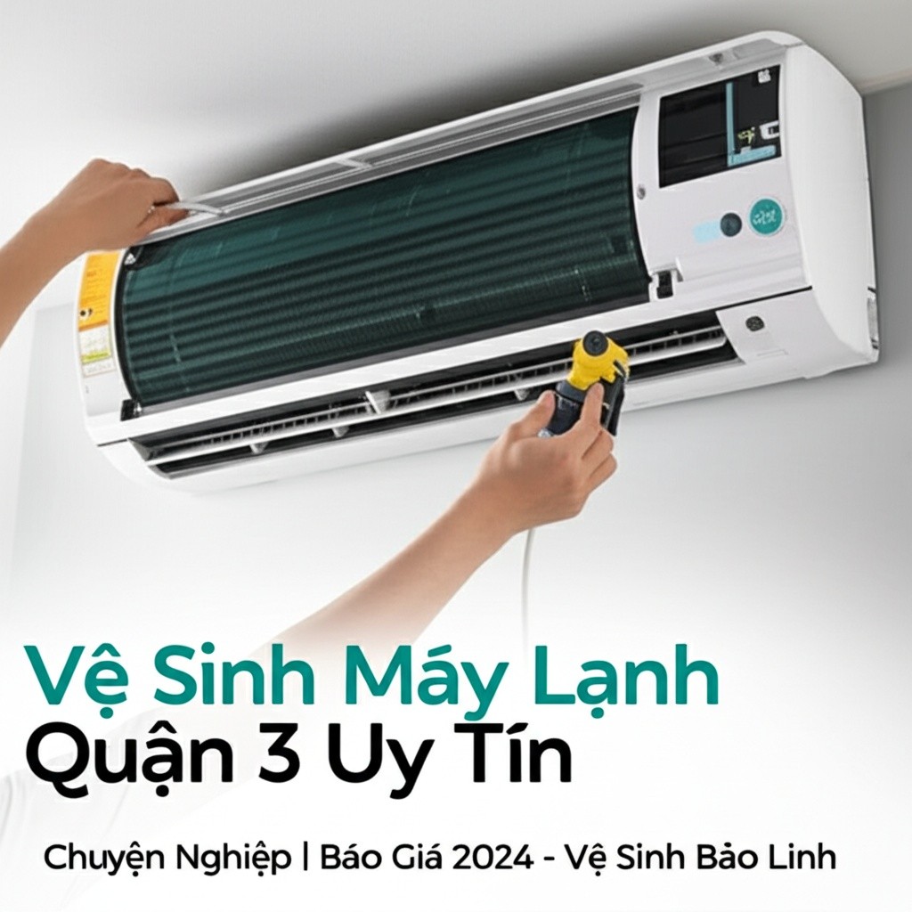 Hình minh họa cho bài viết: Vệ Sinh Máy Lạnh Quận 3 Uy Tín, Chuyên Nghiệp | Báo Giá 2024 - Vệ Sinh Bảo Linh