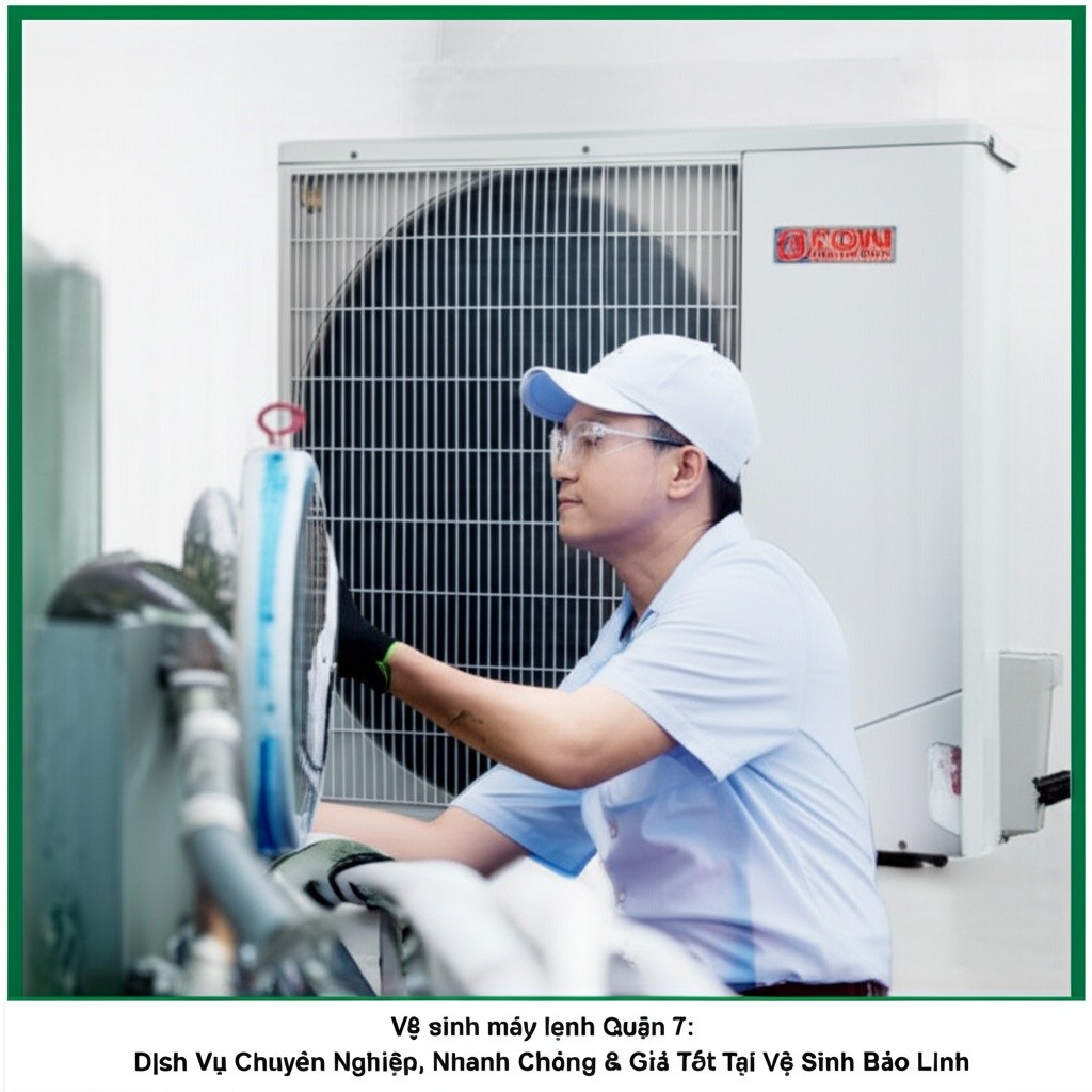 Hình minh họa cho bài viết: Vệ sinh máy lạnh Quận 7: Dịch Vụ Chuyên Nghiệp, Nhanh Chóng & Giá Tốt Tại Vệ Sinh Bảo Linh