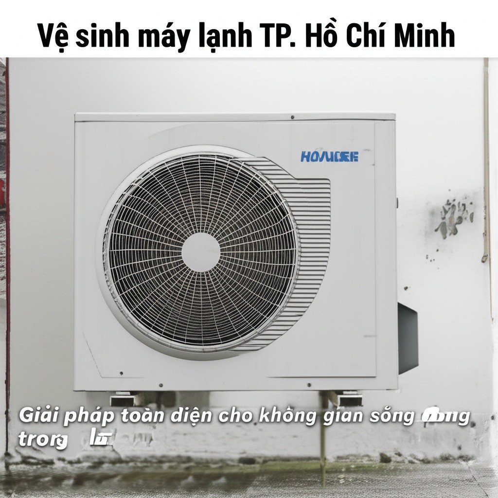 Hình minh họa cho bài viết: Vệ sinh máy lạnh TP. Hồ Chí Minh: Giải pháp toàn diện cho không gian sống trong lành
