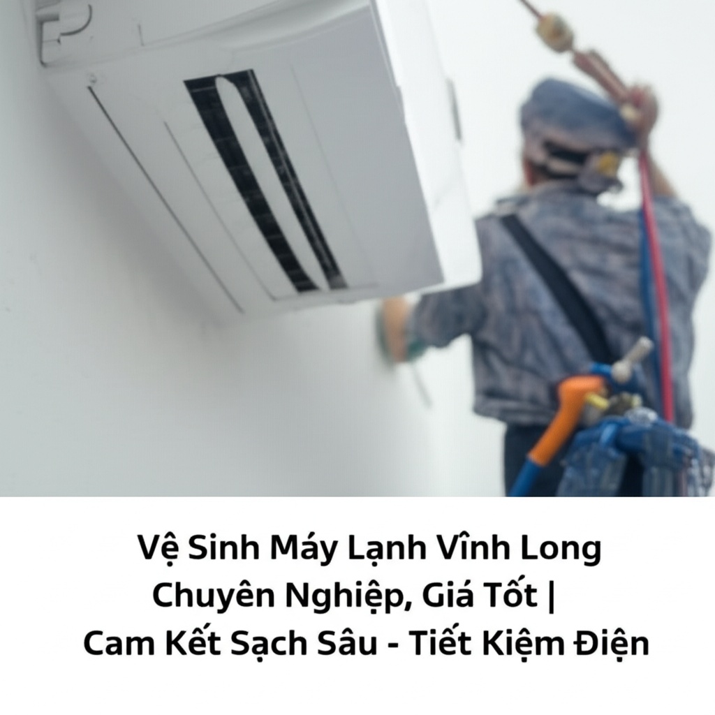 Hình minh họa cho bài viết: Vệ Sinh Máy Lạnh Vĩnh Long Chuyên Nghiệp, Giá Tốt | Cam Kết Sạch Sâu - Tiết Kiệm Điện